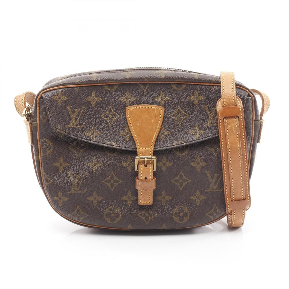 Louis Vuitton Jeune Fille Monogram Shoulder Bag Canvas Leather Brown